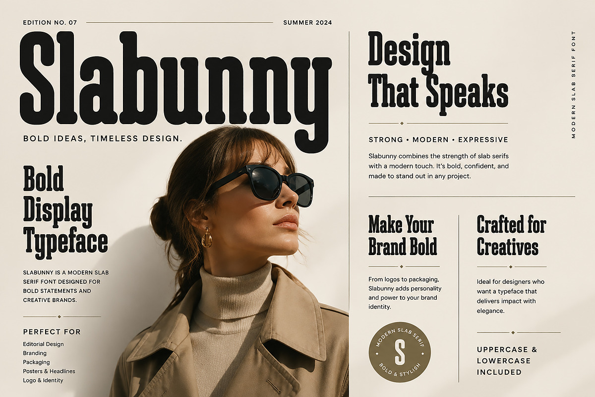 Slabunny, a Slab Serif Font by Wow Magic (Photo 4 of 4)