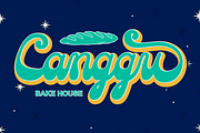 Chunk Five - Retro Script Font, a Font by PutraCetol Studio (Thumbnail 9 of 11)