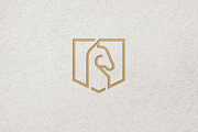Minimalist Horse with Shield Logo, a Branding & Logo Template by Luxury Logos (Thumbnail 4 of 4)