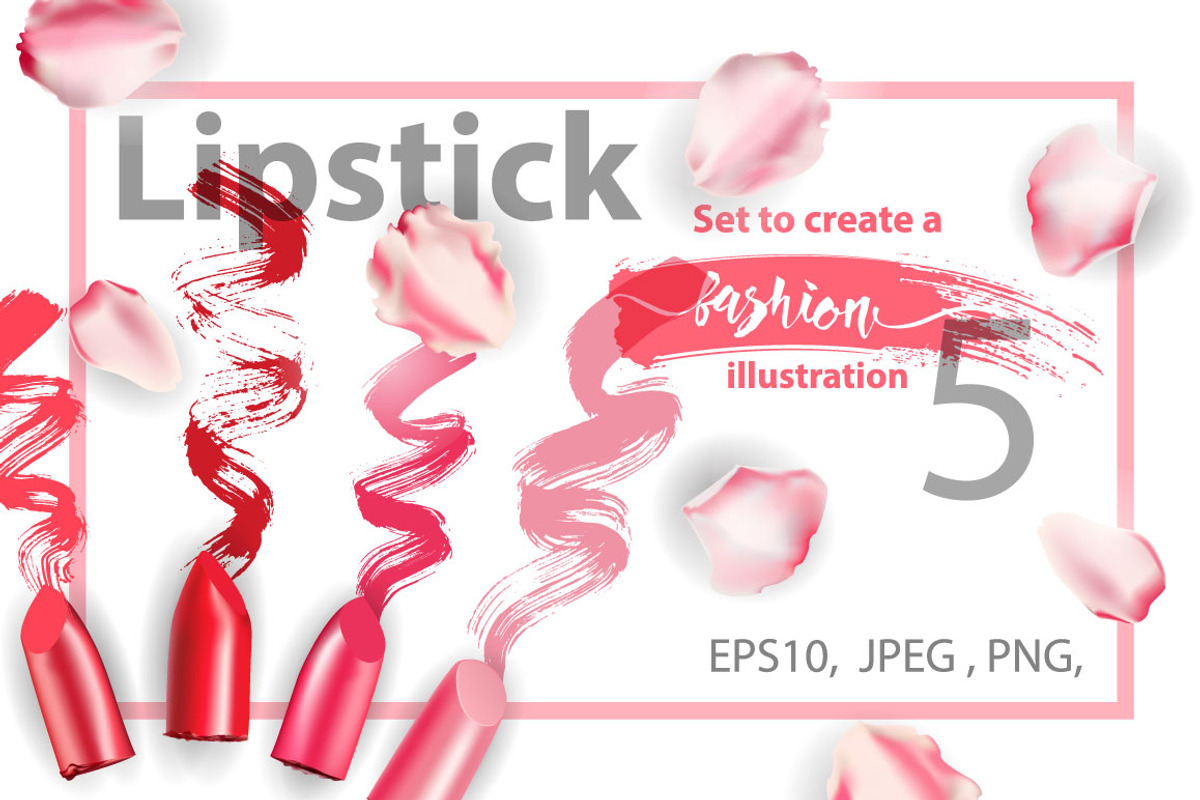 Set to create a fashion illustration, an Object Graphic by Gulnara Khadeeva (Photo 1 of 6)