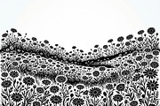 60 Daisy Flower Field Silhouette, a Seasonal Illustration by Amazin_art (Thumbnail 23 of 28)