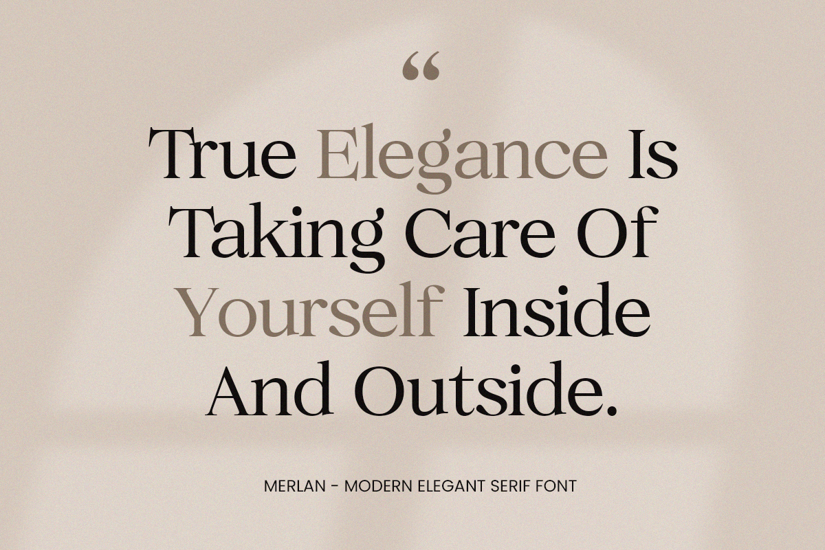 Merlan - Modern Serif Font, a Font by Yukita Creative (Photo 5 of 9)