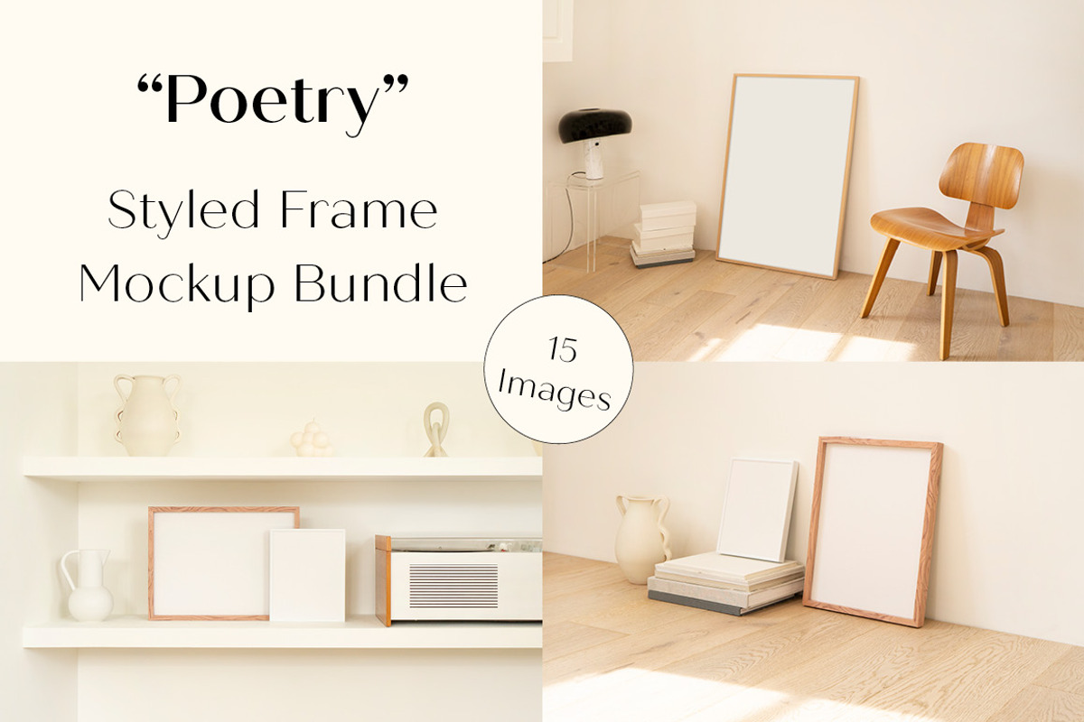 Interior Frame Mockup Bundle, a Print Template by LOPEstudio (Photo 1 of 11)