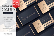 Elegant Business Card Template, a Business Card Template by Ctrl space studio (Thumbnail 1 of 6)