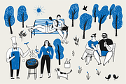 Relaxation moments, a Person Illustration by Huza Studio (Thumbnail 11 of 13)