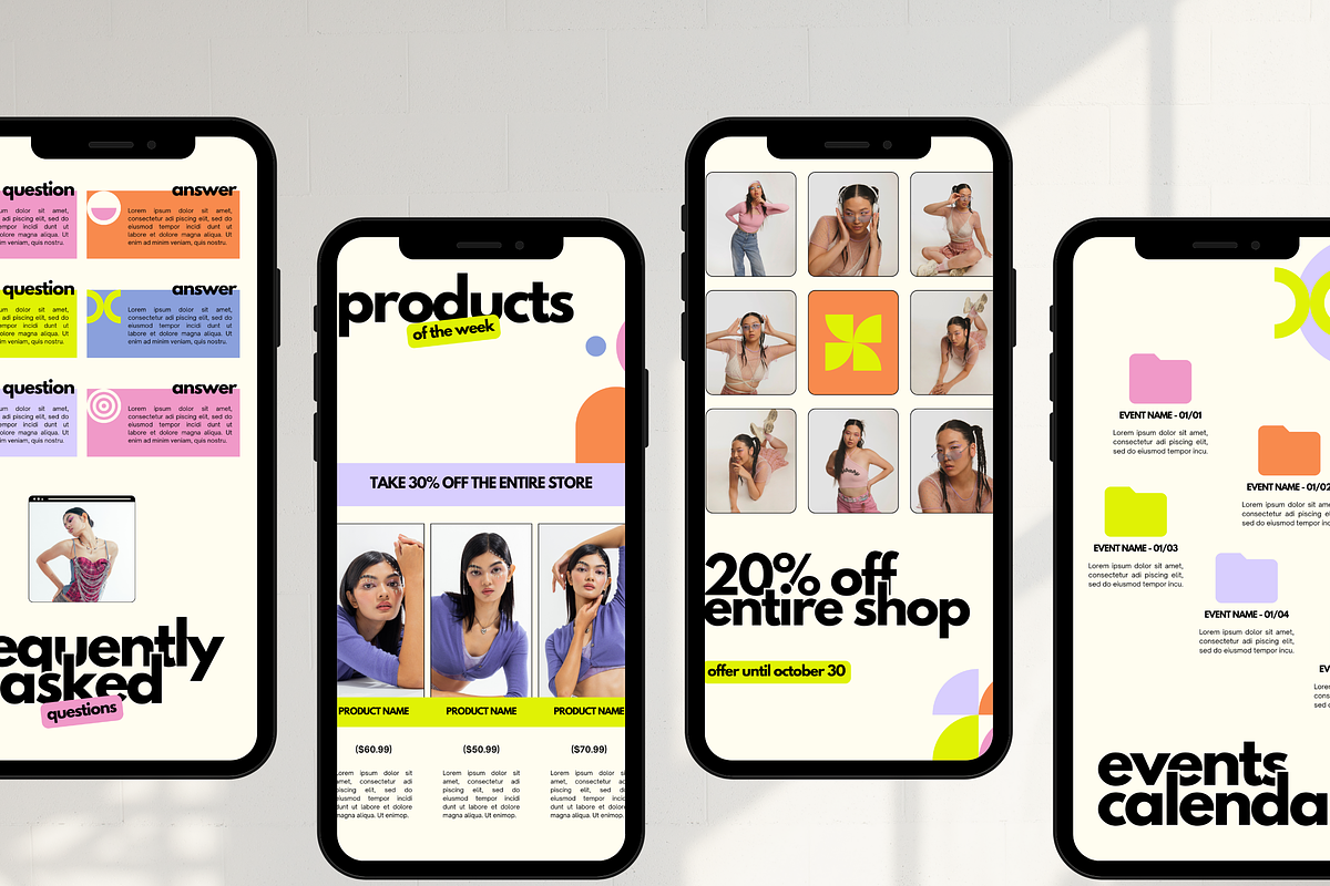 Modern Instagram Stories Posts Canva, a Social Media Template by Branding Babe Co. (Photo 5 of 7)