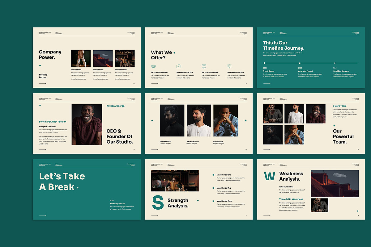 Quint Pitch Deck Keynote, a Presentation Template by Neermana (Photo 3 of 5)