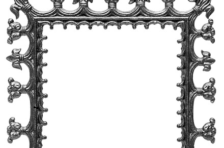 Black metal frame for a mirror, an Arts & Entertainment Photo by SergeKa
