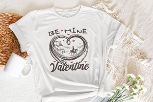 Be Mine Valentine PNG, Retro