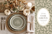 Oak & Acorn Autumn Patterns - Sage, a Pattern Graphic by Eclectic Anthology (Thumbnail 3 of 13)