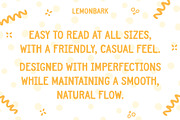 Lemonbark by Emily Ann Hill, a Handwritten Font by Emily Ann Hill Type Co. (Thumbnail 3 of 4)