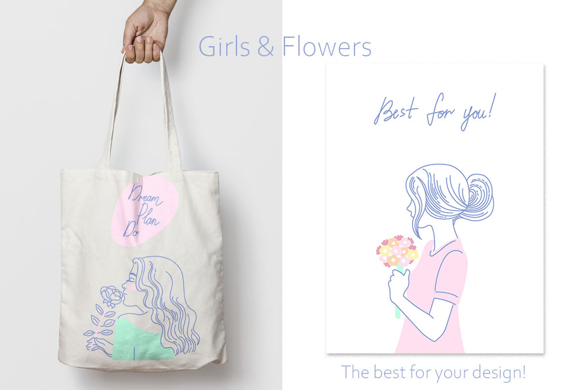 Girls & Flowers, an Object Graphic by Anastasia (Photo 3 of 13)