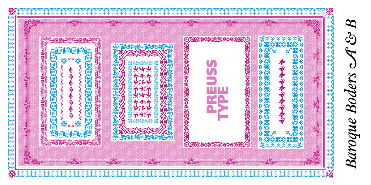 Baroque Borders, a Symbol Font by preussTYPE (Photo 3 of 16)