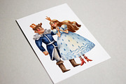 Old Fairy Tale - Watercolor Clip Art, an Animal Illustration by Mashamashastu (Thumbnail 15 of 16)