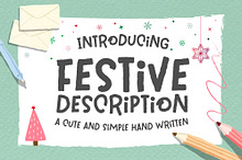 Festive Description Font
