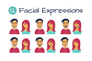 Facial Expression Avatars, a Person Illustration by Rassko (Thumbnail 4 of 4)