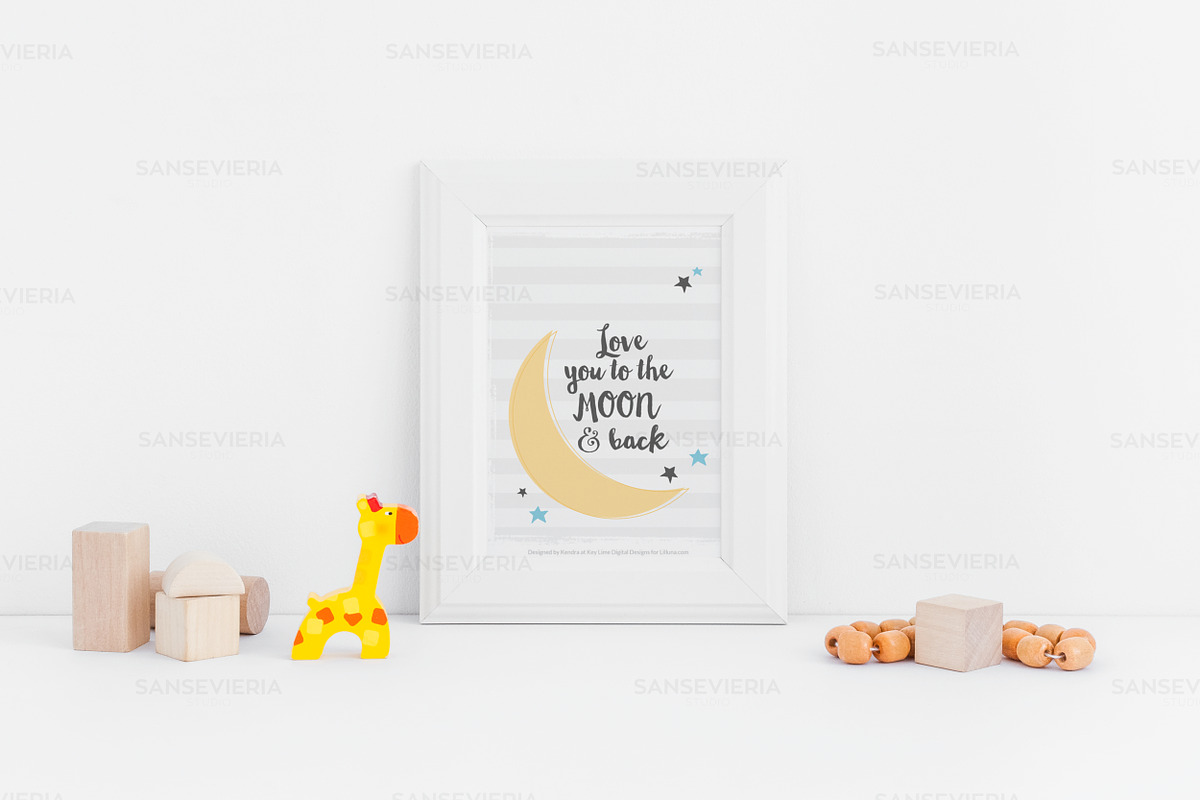 Nursery mockup A4 A5 A6 A3, a Print Template by Grace White (Photo 2 of 4)