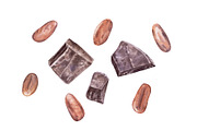Chocolate Dreams, a Food Illustration by Katya Zlobina (Thumbnail 6 of 7)