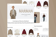 Maxman – Modern Fashion Landing Page, a Landing Page Template by trabaskriya (Thumbnail 3 of 5)