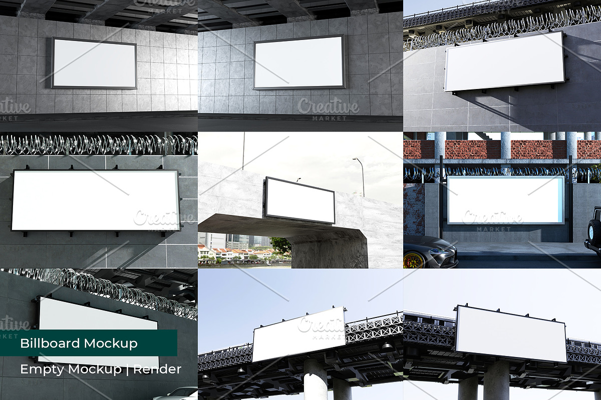 Billboard Mockup | 3D Rendering, an Advertising Mockup by mrfauzi (Photo 11 of 11)