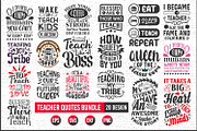 Teacher typographic quotes bundle., a Graphic by Uniquesvg99 (Thumbnail 1 of 21)