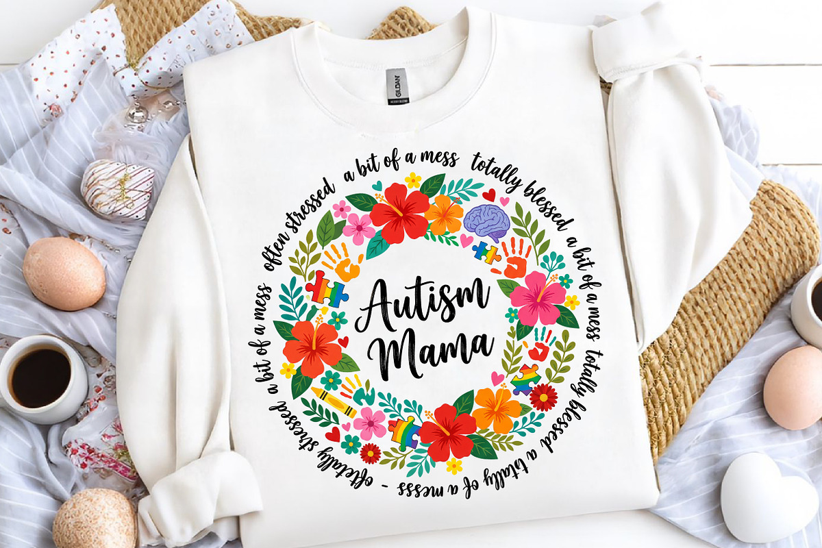 Autism Mama Coquette PNG, an Illustration by CreationArt (Photo 2 of 7)