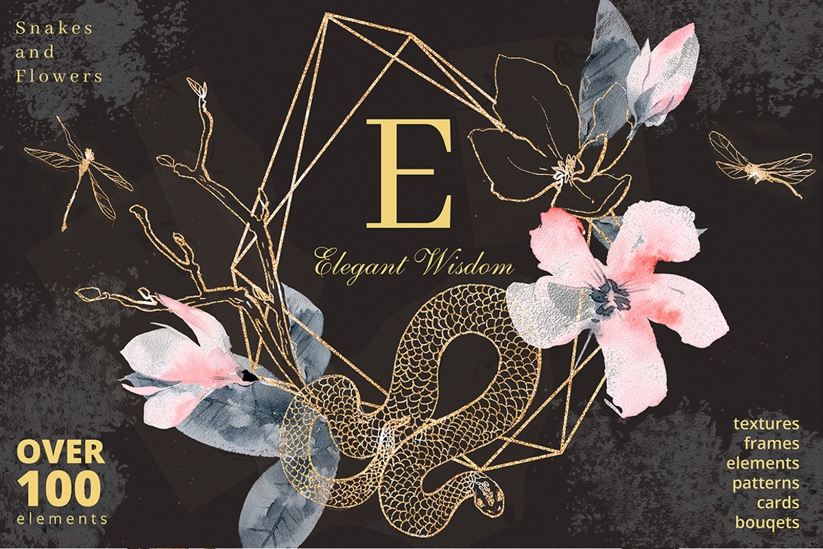 Elegant Wisdom graphics., an Animal Illustration by Dinkoobraz (Photo 1 of 16)