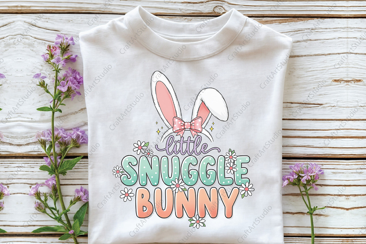 Easter Snuggle Bunny PNG, an Illustration by CraftArtStudio (Photo 2 of 4)