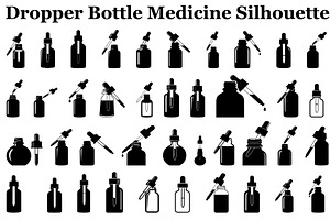 Dropper Bottle Medicine Silhouette, a Graphic by musafir_fashion
