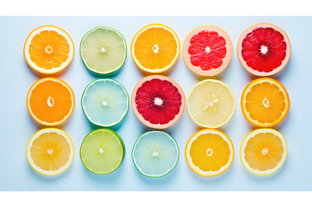 A group of sliced oranges and limes, a Food & Drink Photo by tilialucida