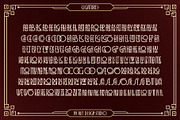 Decomang Art Deco Typeface, a Sans Serif Font by alit design (Thumbnail 18 of 20)