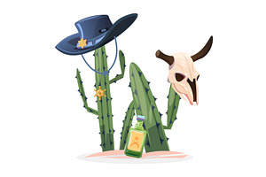 Wild West Vector Illustration