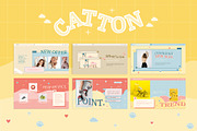 Catton Cute Pastel Powerpoint, a Presentation Template by Visualin.std (Thumbnail 10 of 11)