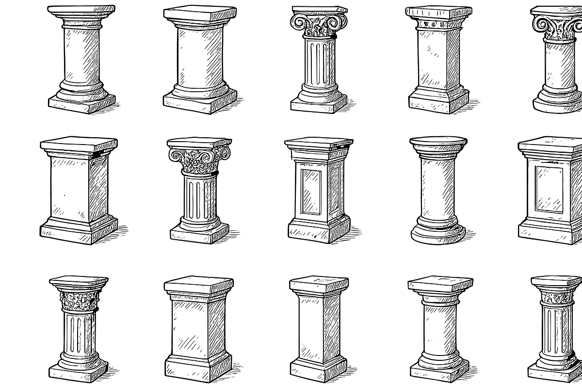 Column Pedestals Collection, an Object Graphic by nikagraphic (Photo 3 of 3)