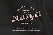 The Authentic 70's - monoline script, a Script Font by syabab studio (Thumbnail 8 of 9)