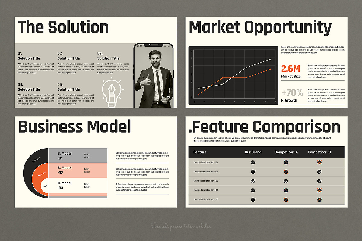 Startup Pitch Deck Presentation, a Presentation Template by E-Type (Photo 3 of 4)