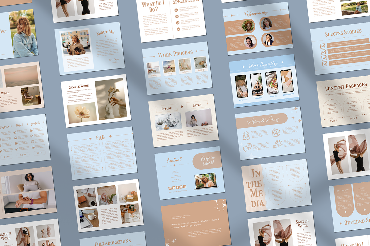 PORTFOLIO CANVA TEMPLATE, a Marketing Template by The Little Lily Studio (Photo 4 of 5)