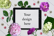 Floral Scene Creator + 5 Mock Ups., a Mockup by ClipArtRoom (Thumbnail 3 of 7)