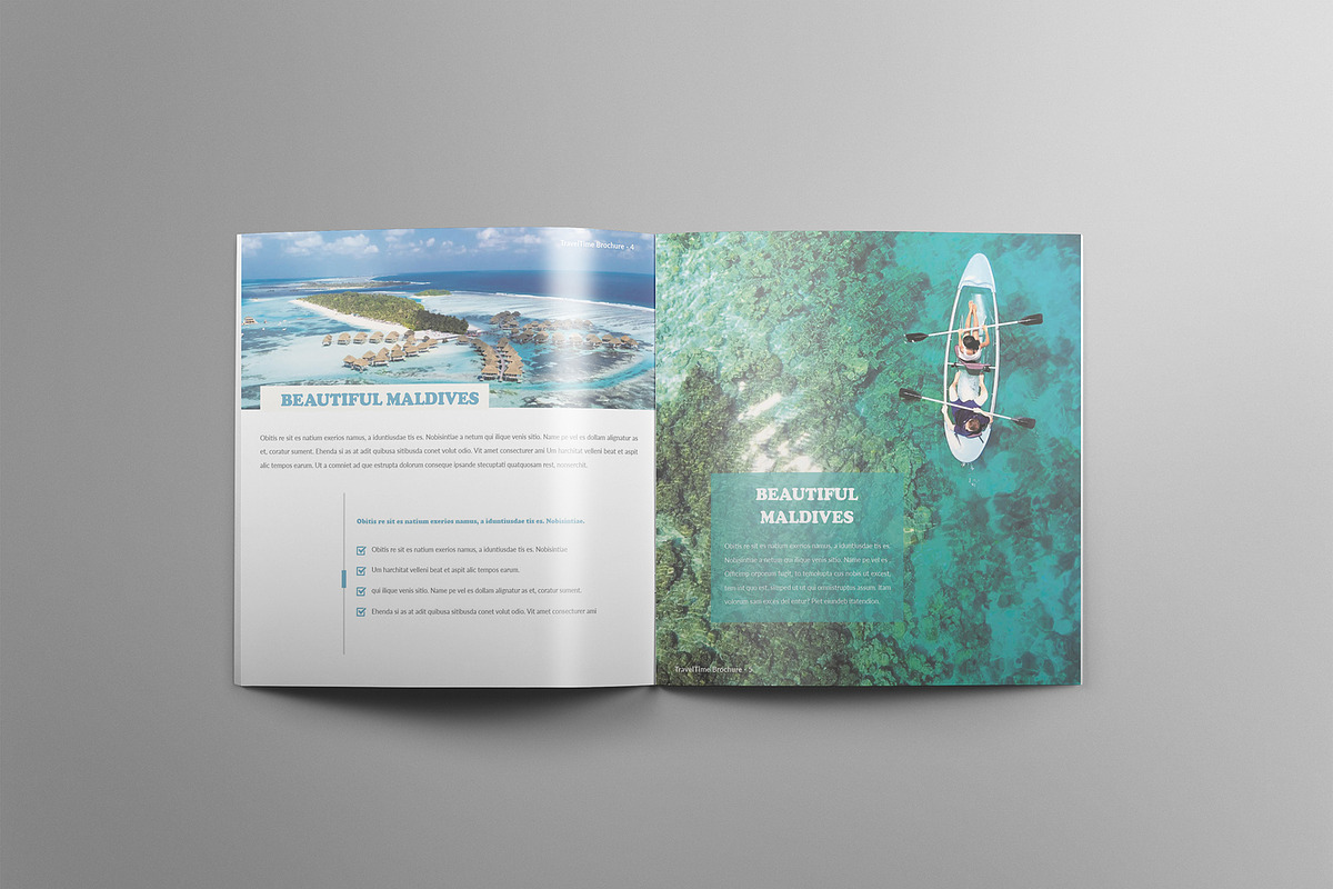 Travel Time Brochure | A4 - Square, a Brochure Template by Carlos Fernando (Photo 11 of 14)
