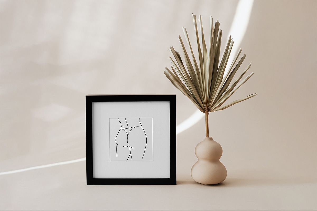 Curvy models minimal line art set., a Background Graphic by ElenKoss (Photo 4 of 11)