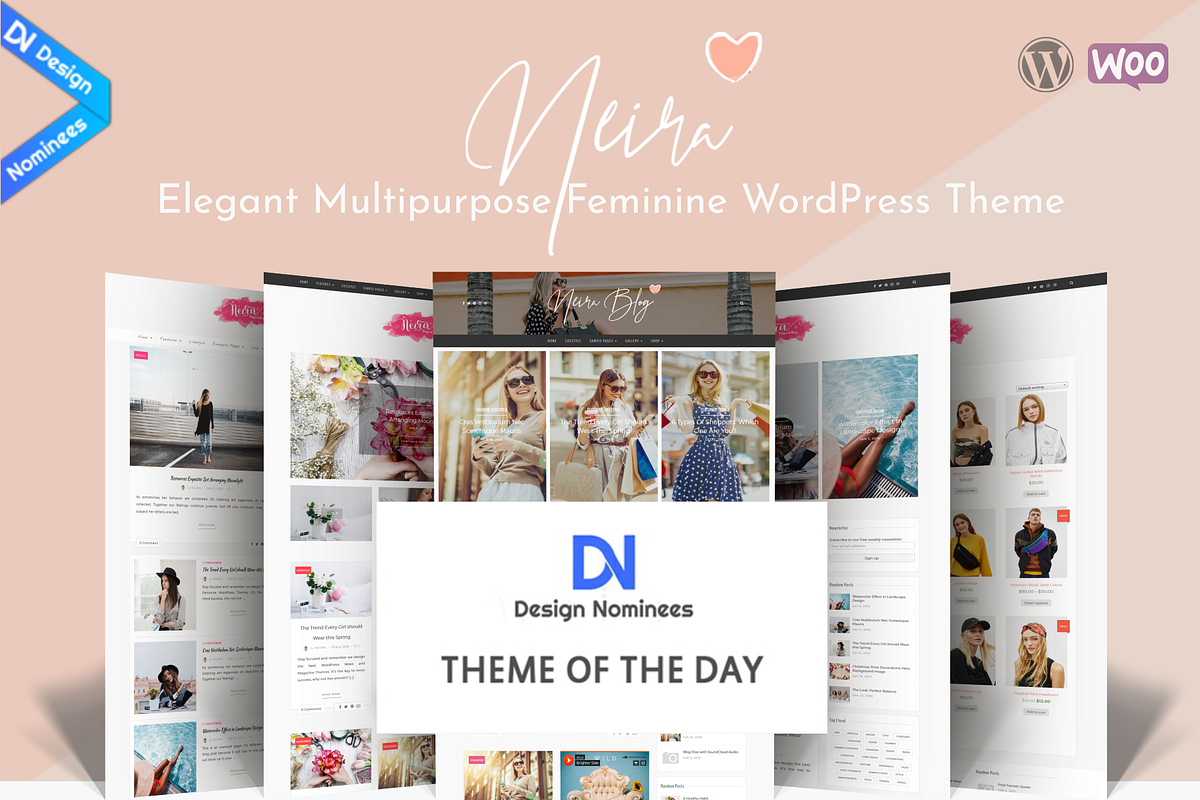 SALE Neira - Feminine WP Theme, a WordPress Template by VolThemes (Photo 8 of 8)