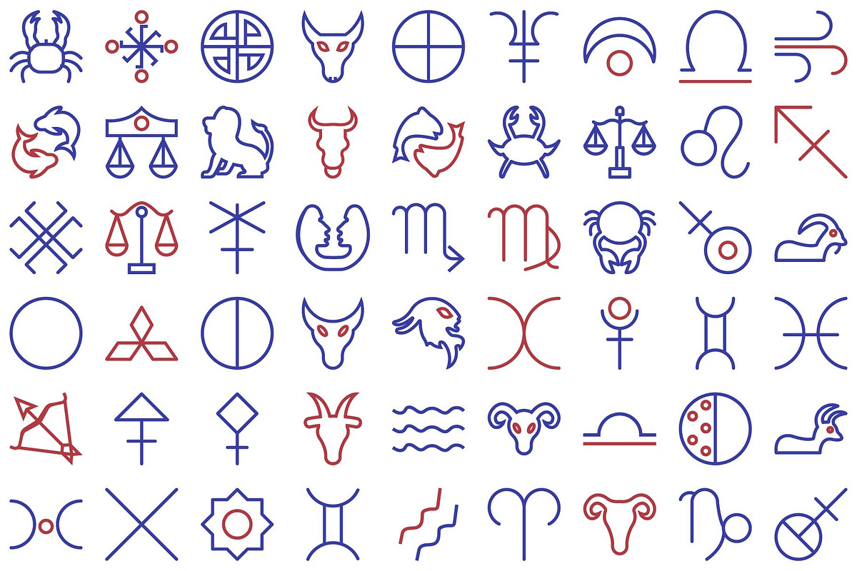 Mystical Symbols Astrology Icons set, an Icon by Vector Portal (Photo 4 of 9)