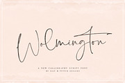 Wolmington Script Font, a Script Font by Salt & Pepper Designs (Thumbnail 1 of 12)