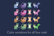 Planet Meow - 40 Alien Cat Elements, an Illustration by Hunt Family Design (Thumbnail 2 of 5)