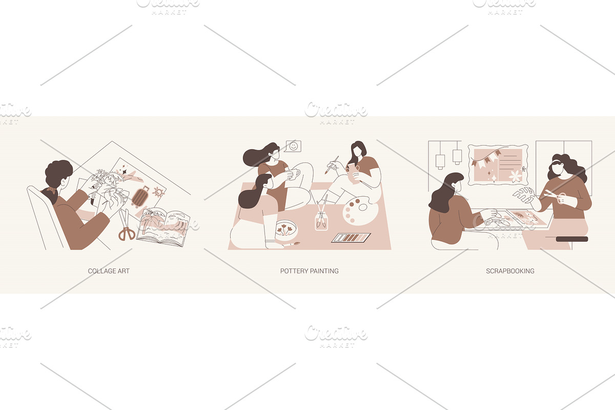 Creative workshops isolated cartoon, a Person Illustration by Visual Generation