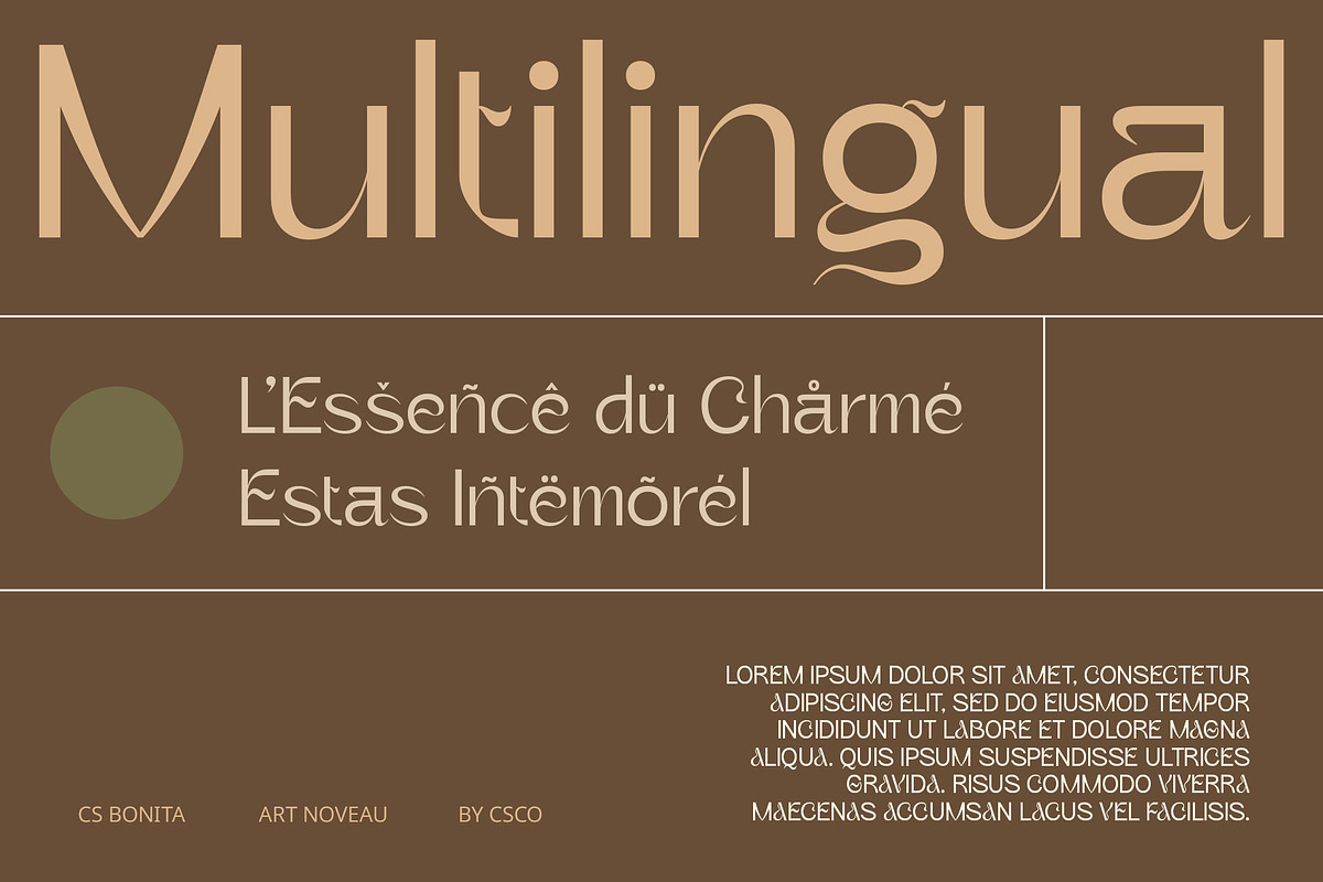 CS Bonita – Art Nouveau Font, a Sans Serif Font by Craft Supply Co. (Photo 4 of 8)