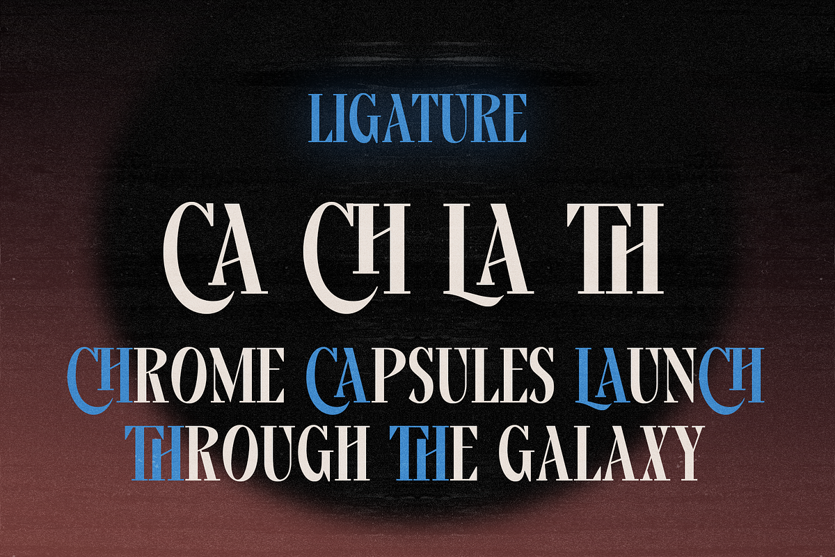 Charbit – Fancy Futuristic Font, a Serif Font by Drizy (Photo 5 of 8)