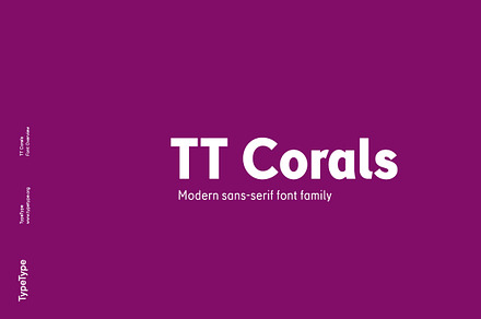 TT Corals, a Sans Serif Font by TypeType