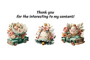 Cute Easter Baby Animals Clipart, a Seasonal Illustration by InkyQueenArt (Thumbnail 6 of 7)