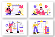 14 Law Firm Services Illustration, a Finance Illustration by denayunebgt (Thumbnail 3 of 5)